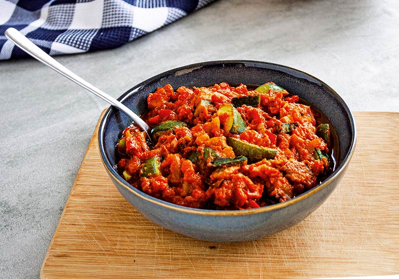 Veganes Ratatouille mit Basmatireis