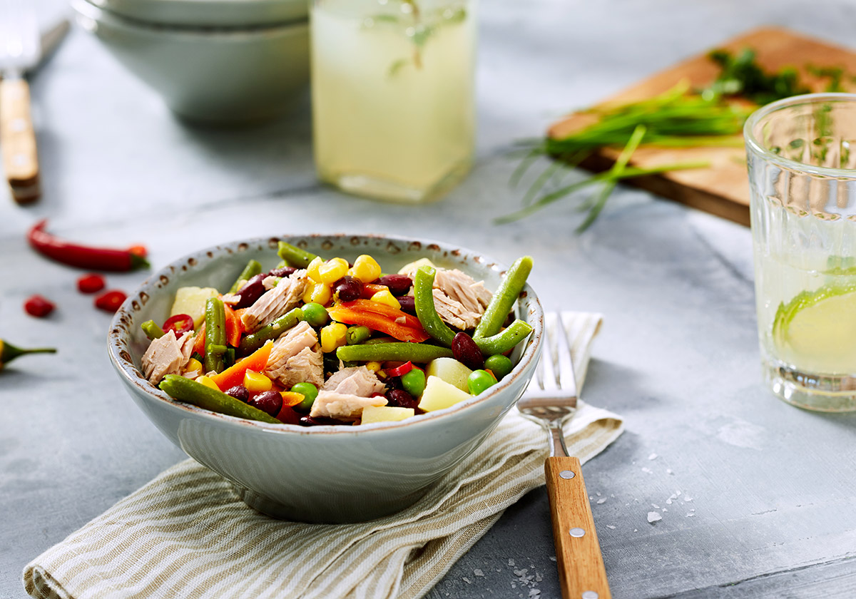 Thunfischsalat mit Gemüse